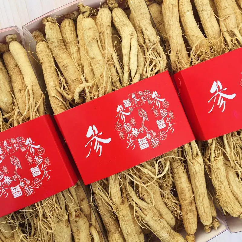 

250g-500g Natural high quality white ginseng root Sugar free ginseng free delivery