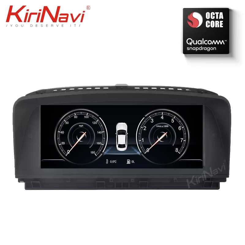 Sale KiriNavi 8 Core 4+64G 10.25" 2 din auto radio gps android 9.0 car multimedia for BMW 7 Series E65 E66 dvd automotivo head unit 3