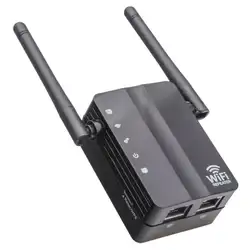 300 Новый 2019 Мбит/с беспроводной-N Wi-Fi маршрутизатор повторитель сигнала расширитель усилитель 2 порта антенна США штекер ЕС штекер