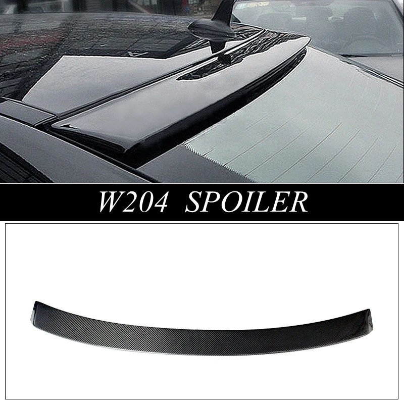 

For Mercedes-Benz C Class W204 C180 C200 C300 C260 Spoiler 2007-2014 Carbon Fiber Rear Roof Spoiler Wing Car Styling