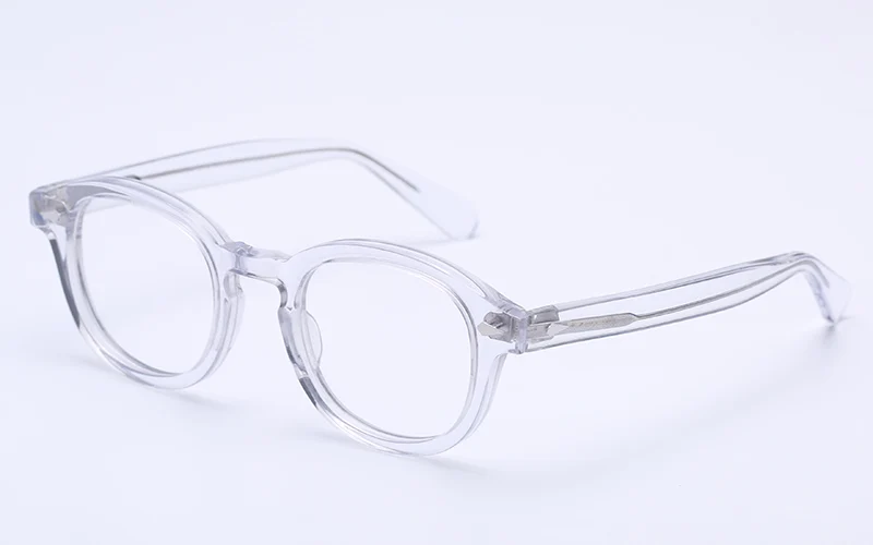 Круглые ацетатные оптические прозрачные очки, очки с прозрачными линзами, ретро очки для близорукости, оптические очки для мужчин и женщин по рецепту