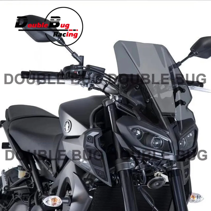 Подходит для Yamaha New MT09 MT-09 17 FZ-09 FZ09 дымчатое лобовое стекло для мотоцикла Лобовое стекло козырек ветрового стекла Viser
