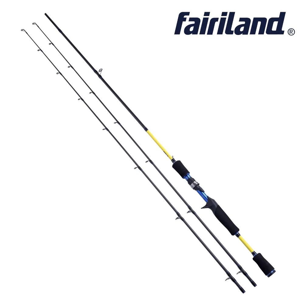 

Casting Fishing Rod with two tips 6' 6.6' 7' High Carbon M ML Power Casting Spinning Fishing Pole Lure Fishing Tackle