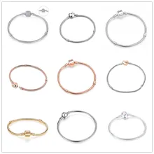 1 шт Оригинальные европейские змеиные цепи основные браслеты с подвесками S009