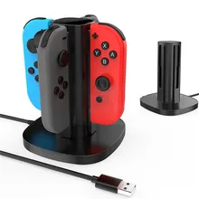 Зарядное устройство для док-станции с светодиодный индикацией для nintendo Switch Joy-Con игровые аксессуары высокое качество
