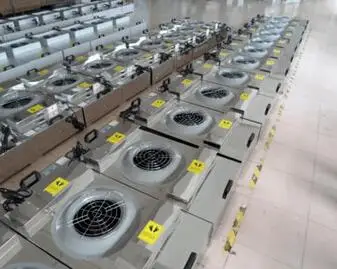 

Fan filter unit FFU efficient air purifier filter one hundred laminar flow hood clean shed