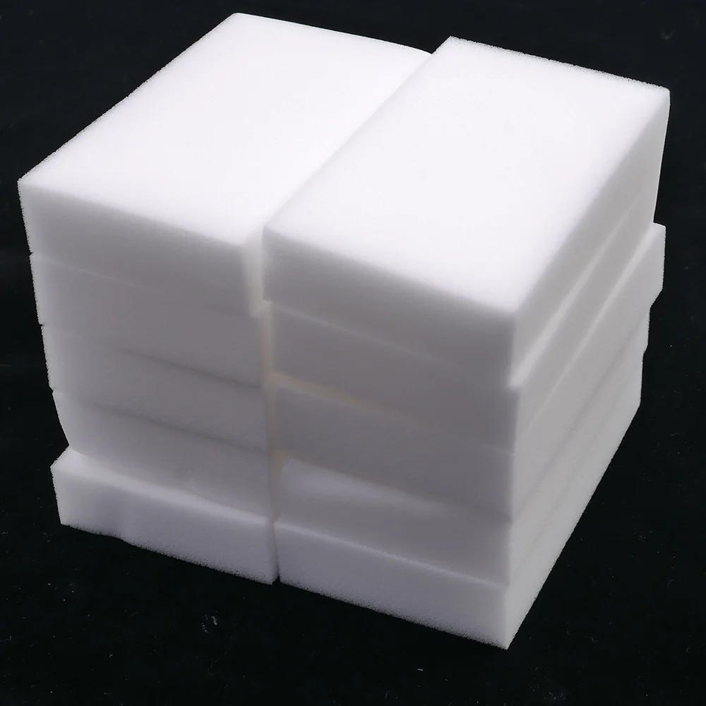 

10Pcs Melamine Sponge Bowl Dish Cleaner Kitchen Bathroom Cleaning Sponge 10x6x2cm