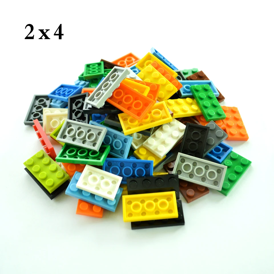 Smartable Plate 2X4 строительные блоки детали MOC DIY логотип развивающие креативные