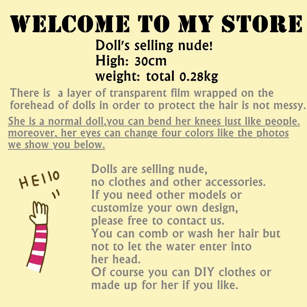 Бордовые смешанные длинные волосы Обнаженная Blyth кукла подходит для DIY Изменить BJD игрушка для девочек