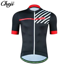 CHEJI 2018 Top Quality Ykk zipper Mountain Road Bike Bicycle Jersey Breathable Quick Dry Men Short Sleeve Cycling Clothing