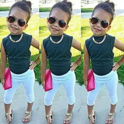 

2pcs Kids Baby Girls Infant T-shirt Top+Short Pants Outfit Set Casual Clothes L07