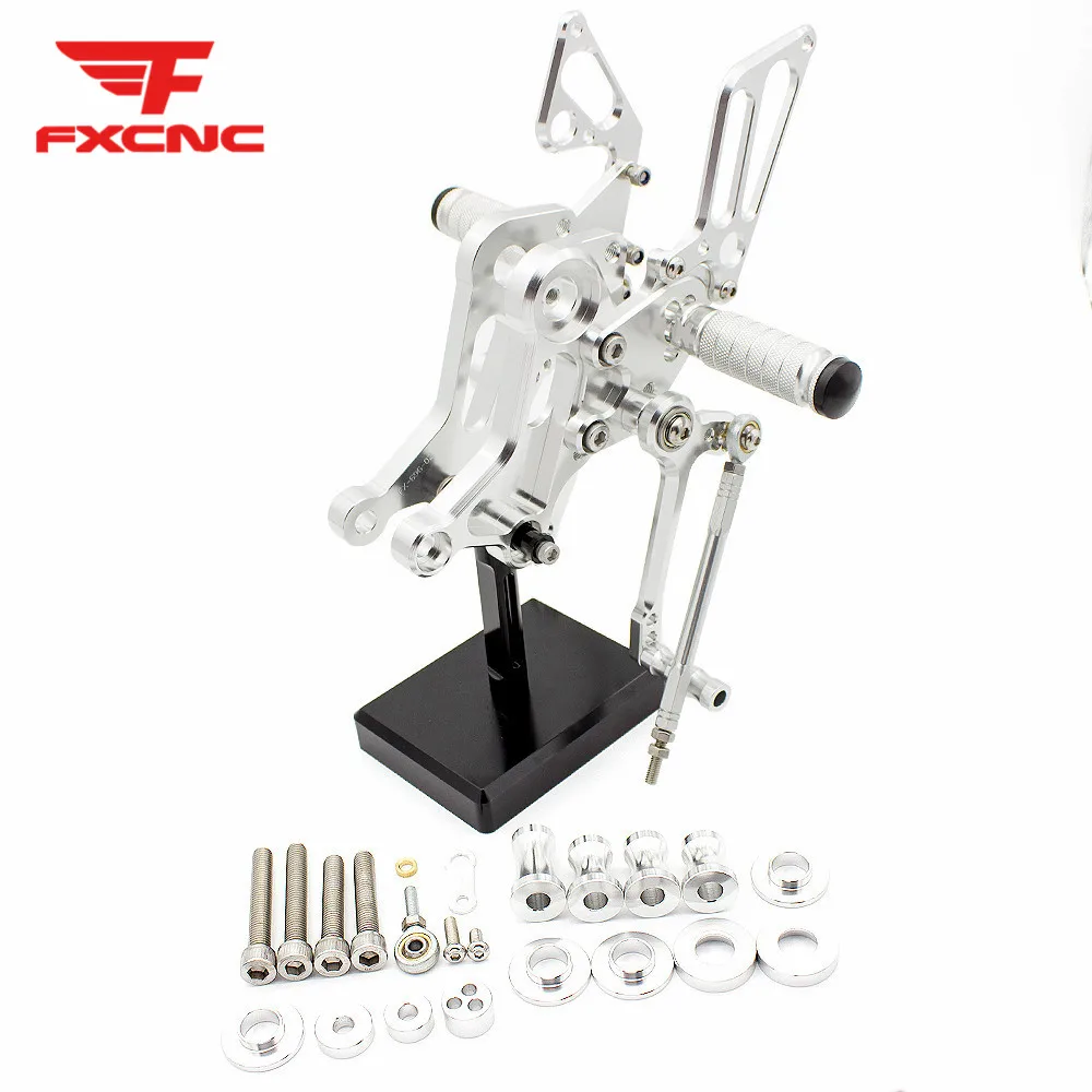 

FXCNC Aluminum Motorcycle Rearset Rear Set Foot Pegs Pedal Footpeg Footrest For Ducati Monster 1100 EVO 2011 2012 2013