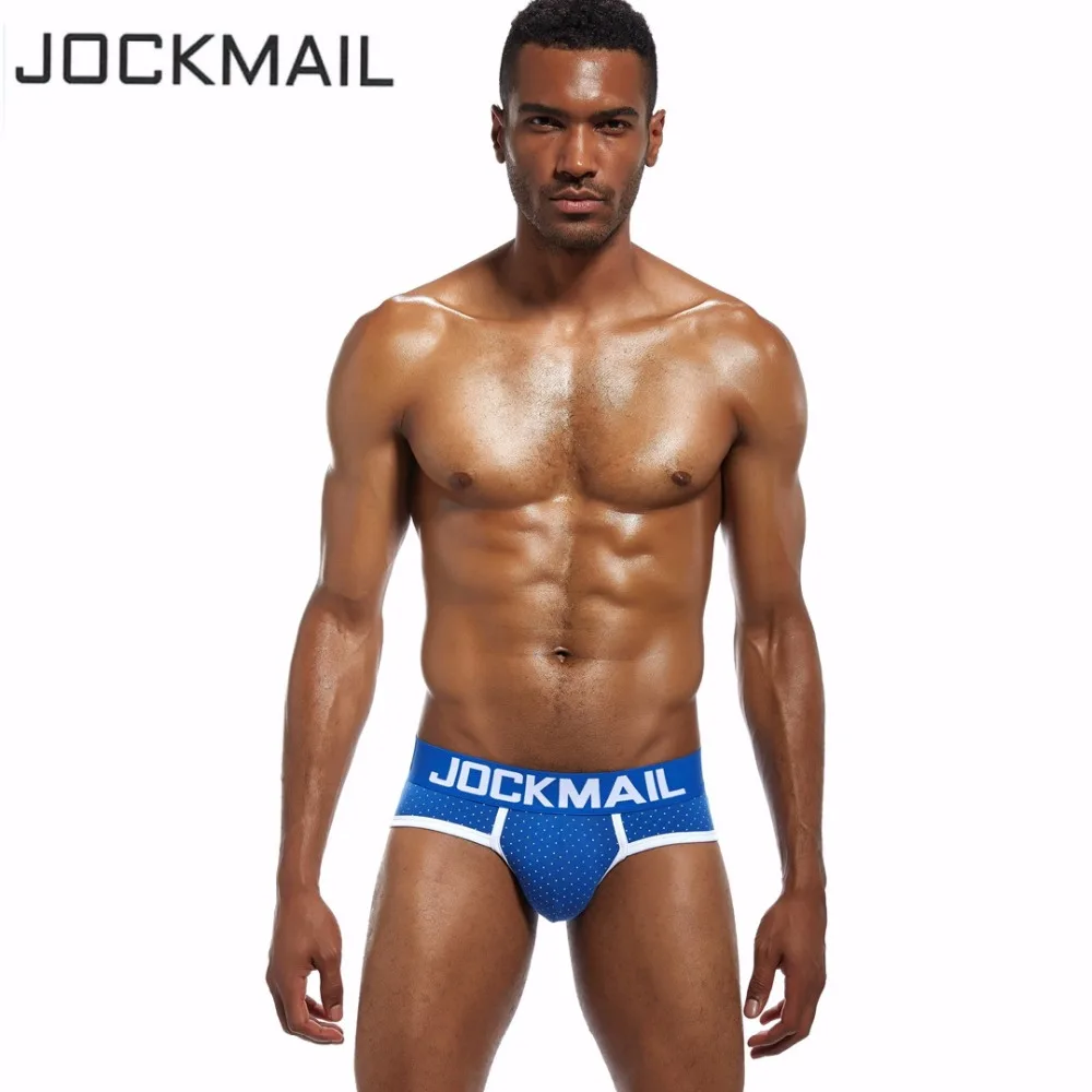 Трусы брифы JOCKMAIL мужские в горошек Брендовое нижнее белье пикантные игривые