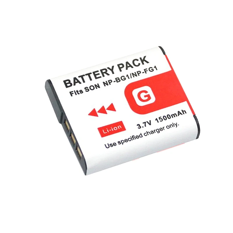 

1Pcs 1500mAh Akku Battery np-bg1 NP-BG1 NP BG1 FG1 NPBG1 for SONY DSC-N1 HX10 DSC-W210 H10 PM044 W150 W180 W190