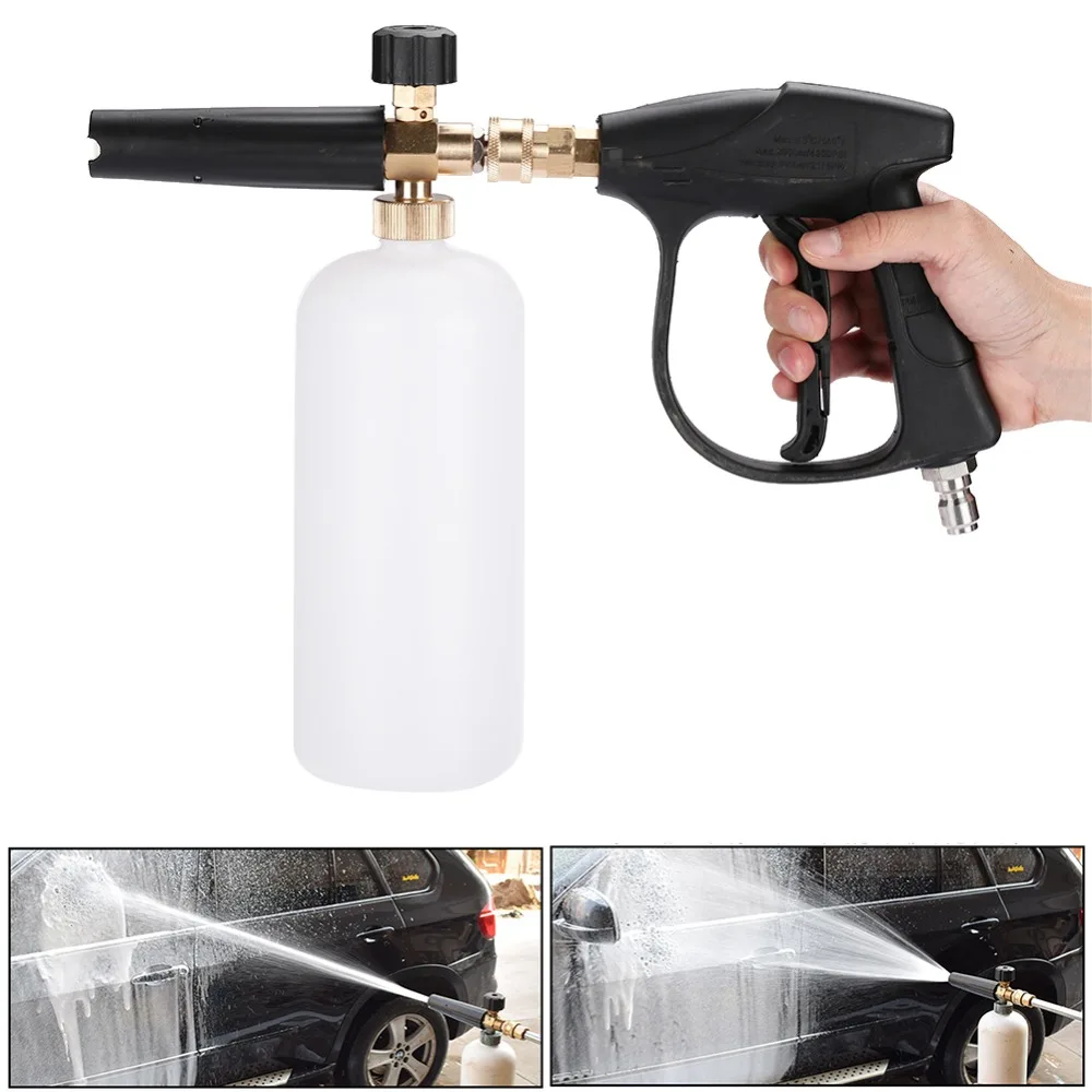 High Pressure Washer Gun Foam Lance Set Car Wash Clean Water Jet Gun 1L