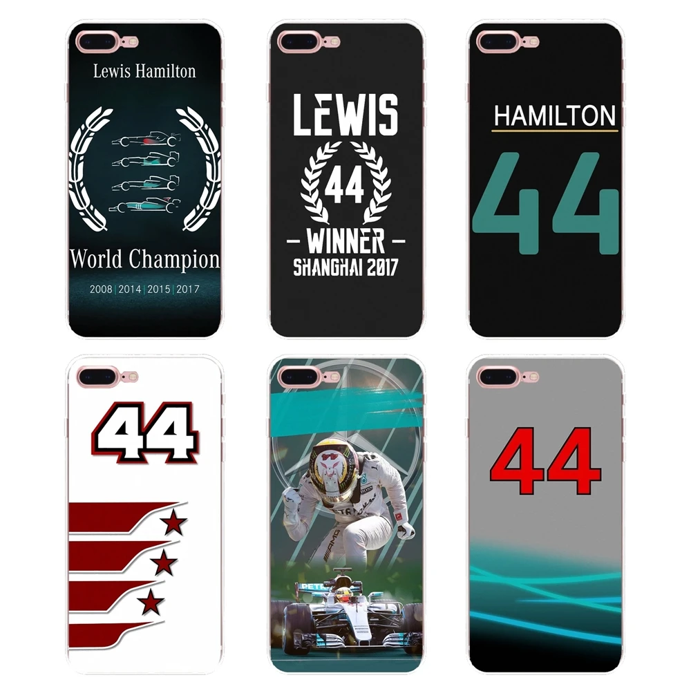 For Samsung Galaxy S2 S3 S4 S5 MINI S6 S7 edge S8 S9 Plus Note 2 3 4 5 8 Coque Fundas cool racing racer Lewis Hamilton 44 Cover |