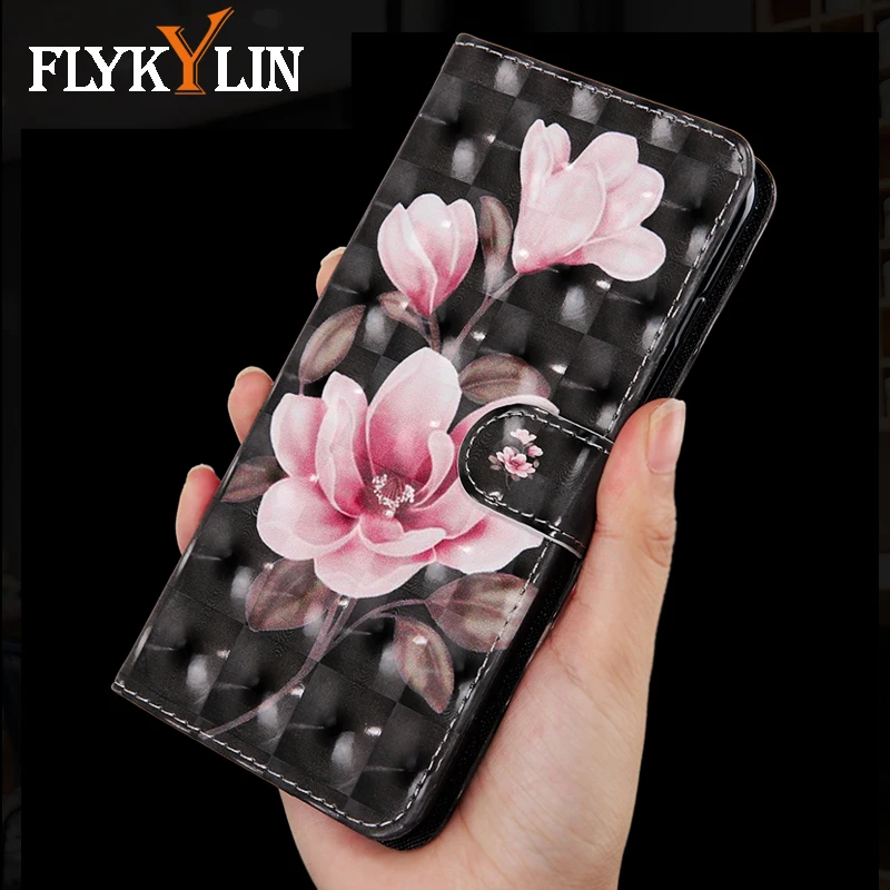 FLYKYLIN 3D кожаный чехол для samsung Galaxy S10e S10 5G S9 S8 Plus S7 Edge задняя крышка на Note 9 10 Pro