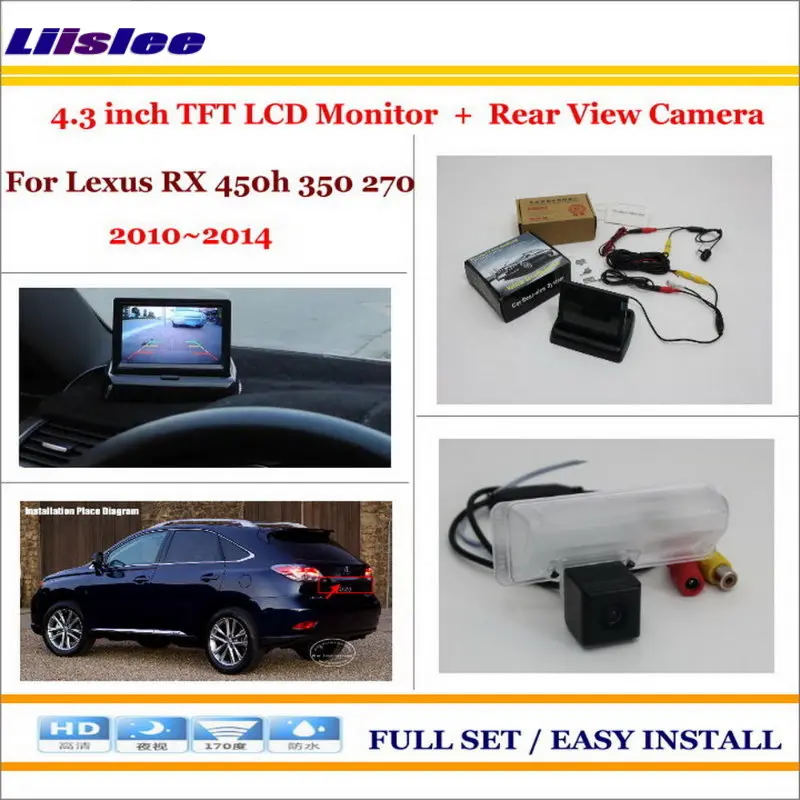 

Car Reverse Backup Rear Camera + 4.3" TFT LCD Screen Monitor = 2 in 1 Rearview Parking System - For Lexus RX 450h 350 270