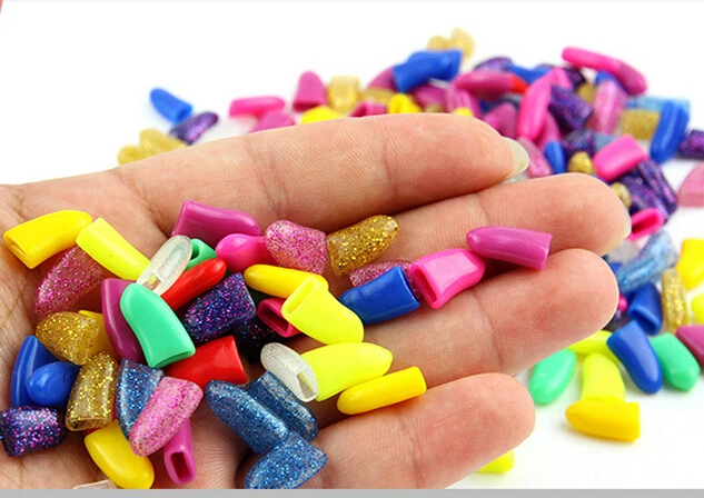 Tapas De Uñas Suaves Para Garras De Perro Que Brillan En La