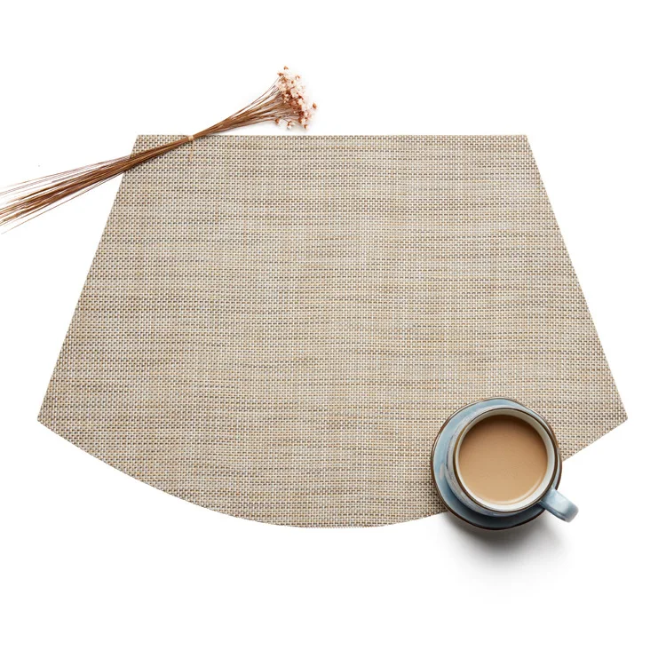 SunnyRain 6-Piece ПВХ секторный стол Установка Placemat водостойкое место утепление ковриками коврик - Цвет: 06