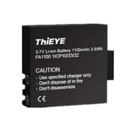 סוללה מטען עבור שני מחשבים של ThiEYE 1050mAH 3.7 V ליתיום נטענת עבור ThiEYE I60 ו- I60 4k אג"ח מצלמה פעולה עם Dual סוללה מטען (5)