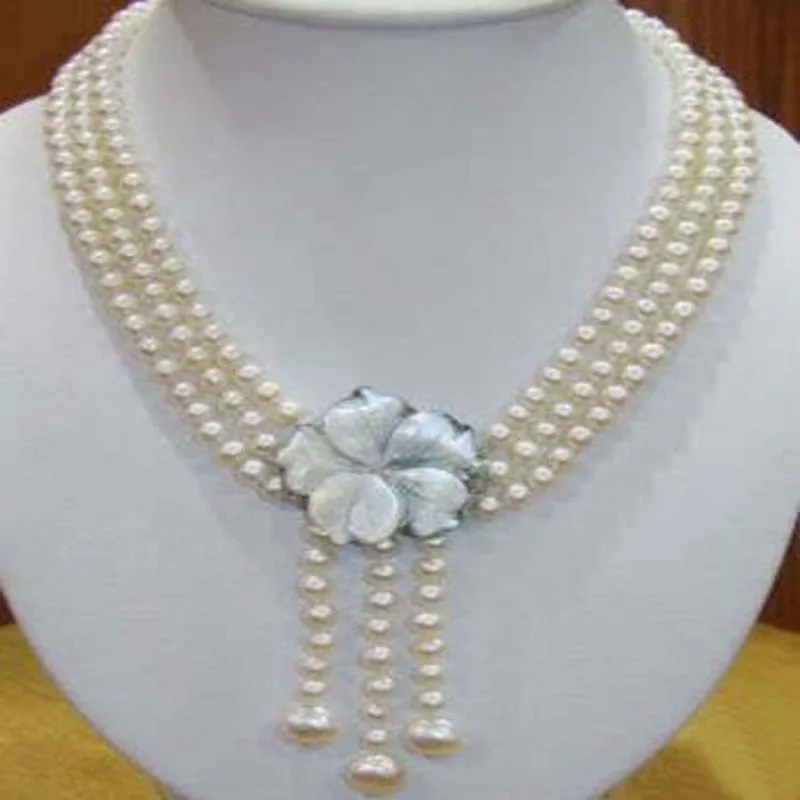 

New fashion 7-8MM white Pearl Necklace