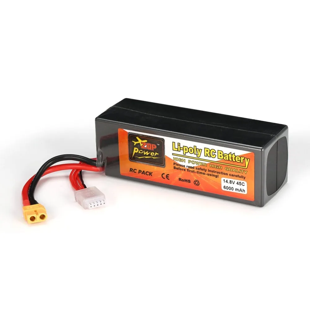 ZOP power 14,8 V 6000mAh 45C 4S 1P Lipo аккумулятор XT60 разъем Перезаряжаемый для RC гоночный Дрон Квадрокоптер вертолет модель автомобиля лодки