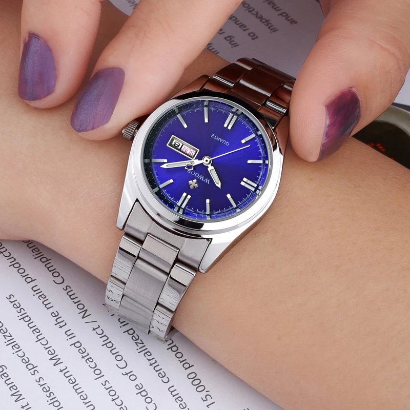 Brand Luxury Relogio Feminino Date Day Clock Female Stainless Steel Watch Ladies Fashion Casual Watch Quartz Wrist Women Watches