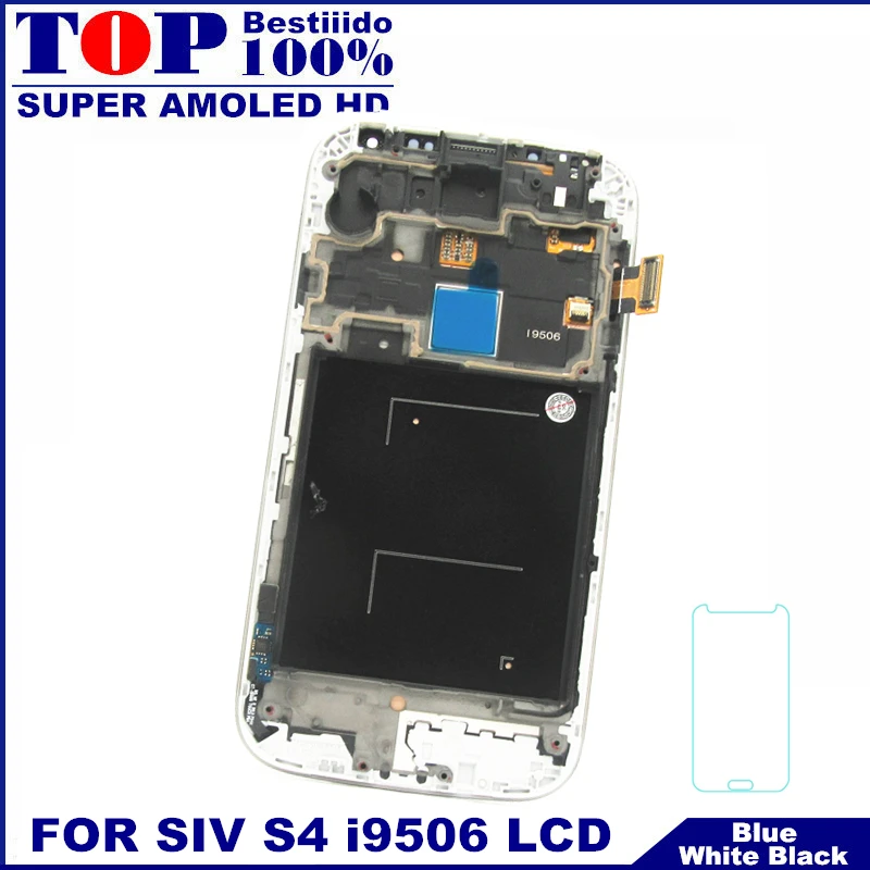 

Sensor Super AMOLED LCDS Replacement For Samsung Galaxy S4 i9506 Phone LCD Display Touch Screen Digitizer With Frame Bezel