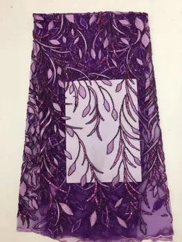 

top quality french lace fabric african lace fabric ZH-12295 embroidery mesh tulle fabric