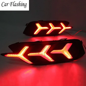 

1Pair For Honda Civic 2016 2017 2018 Led rear driving lights Taillight Led Brake turn signal rear bumper warning light