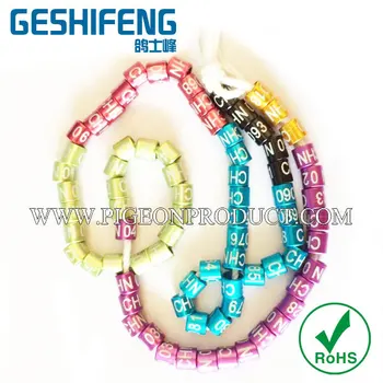 

200pc free shipping metal free color free size custom pigeon rings aluminum birds ring