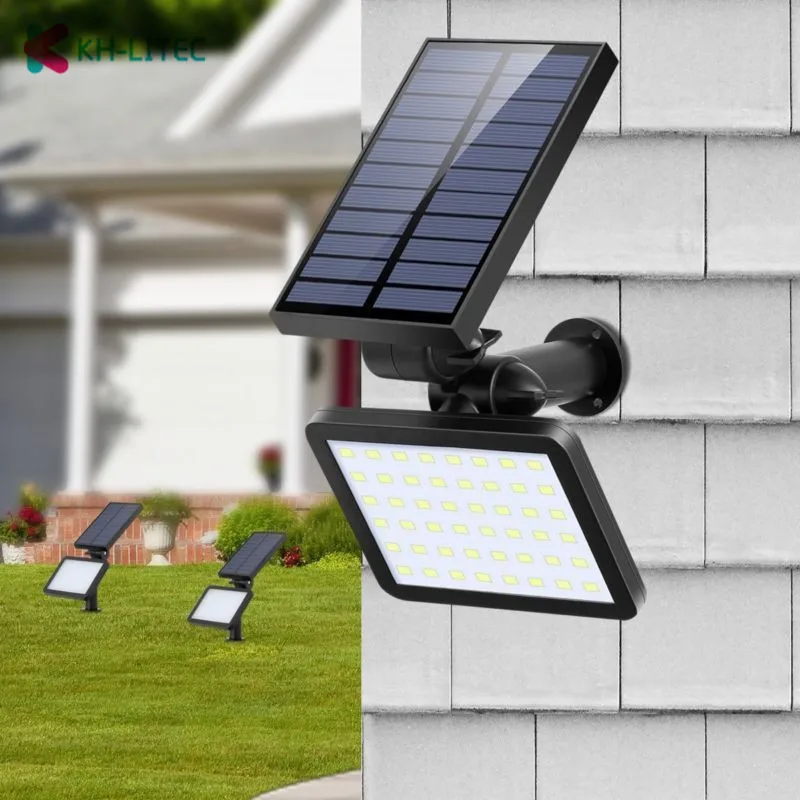 KHLITEC-2-PACK-48-leds-Solar-Light-Wall-Lamp-Security-Outdoor-Lighting-Waterproof-IP65-Garden-Lamp-Adjustable-for-Pathway-Street-Yard (5)