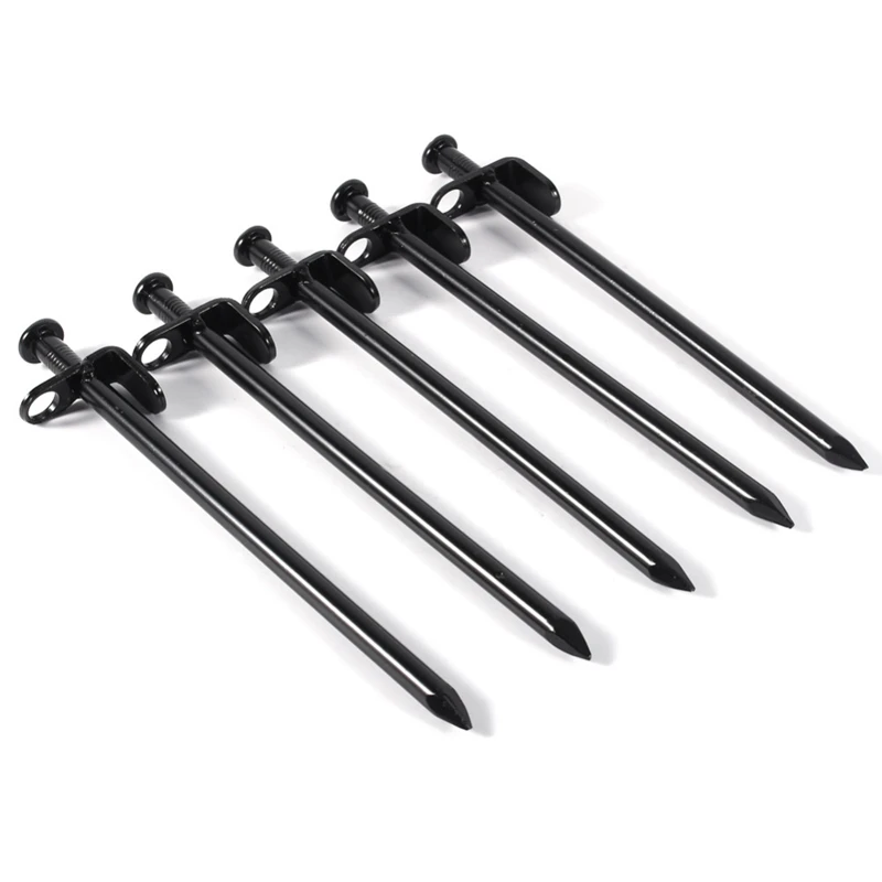 

5Pcs/Lot 20Cm Steel Camping Tent Peg Tent Stakes Nail For Camping Equipment Outdoor Traveling Tent Building