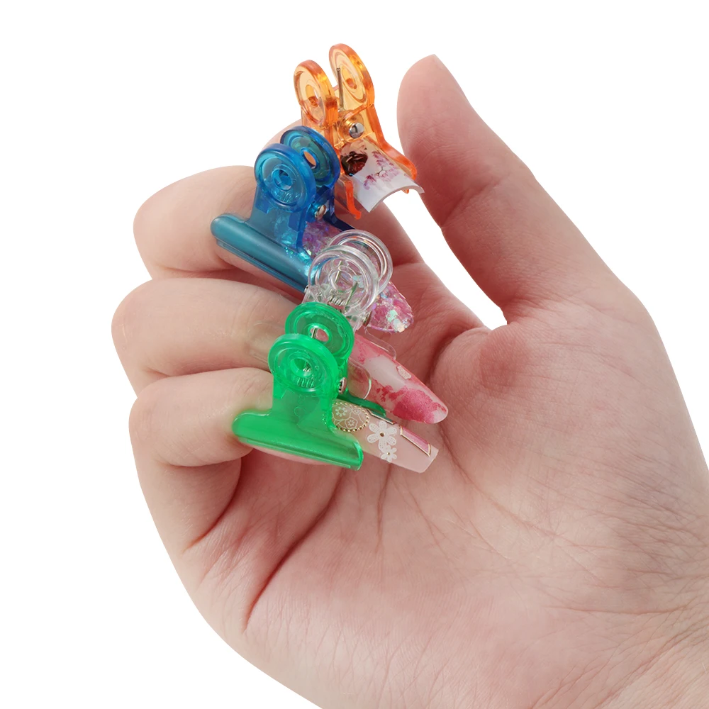 

Random Color!! 5Pcs/set Russian C Curve Nail Pinching Clips Multi Function Tool Acrylic Nail Pincher Clips Manicure Accessories
