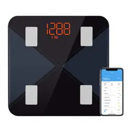 Bajotien Bluetooth напольные весы, TopElek цифровые весы с подсветкой светодиодный дисплей, ванная комната беспроводной Вес весы