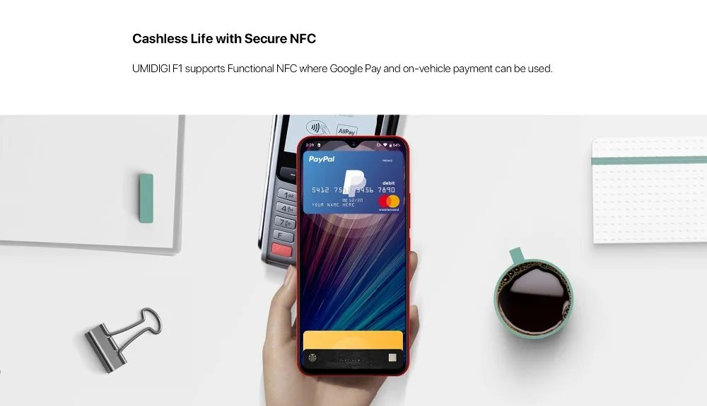 UMIDIGI F1 играть Android 9,0 48MP + 8MP + 16MP камеры мобильного телефона 6 ГБ Оперативная память 64 Гб Встроенная память 6,3 "FHD + Helio P60 смартфонов двойной 4G
