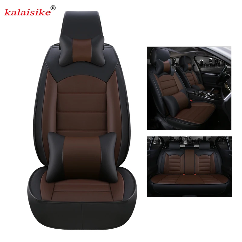 kalaisike leather universal car seat covers for Citroen all models c4 c5 c3 C6 Elysee Xsara C-Quatre Picasso auto styling kalaisike leather universal car seat covers for Citroen all models c4 c5 c3 C6 Elysee Xsara C-Quatre Picasso auto styling