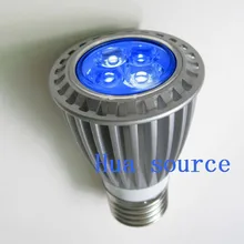 2 шт./лот по индивидуальному заказу светодиодный цвета подсветка для кораллов аквариумная лампа, получившая сертификат Европейского маленький 2 синий 2UV E27 лампа светодиодный для аквариумных рыбок лампа