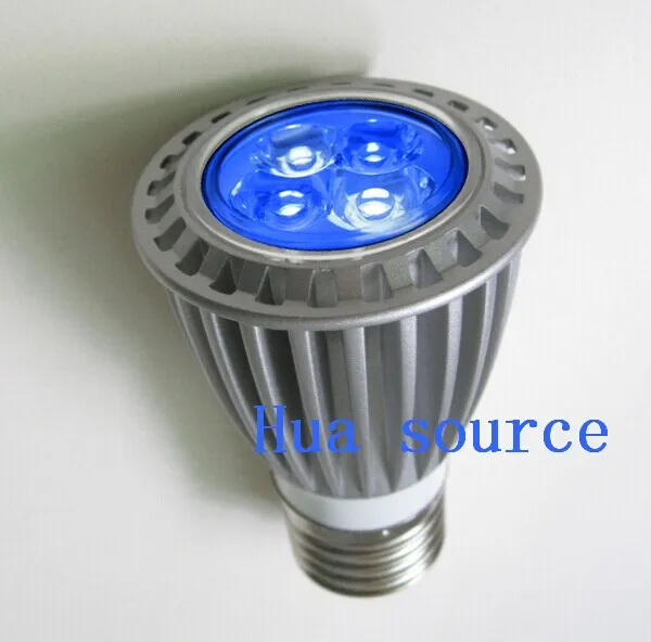 

2pcs/lot Customize LED colors Coral Reef light Aquarium lamp smallest 2Blue 2UV E27 Bulb Led tank Fish lamp
