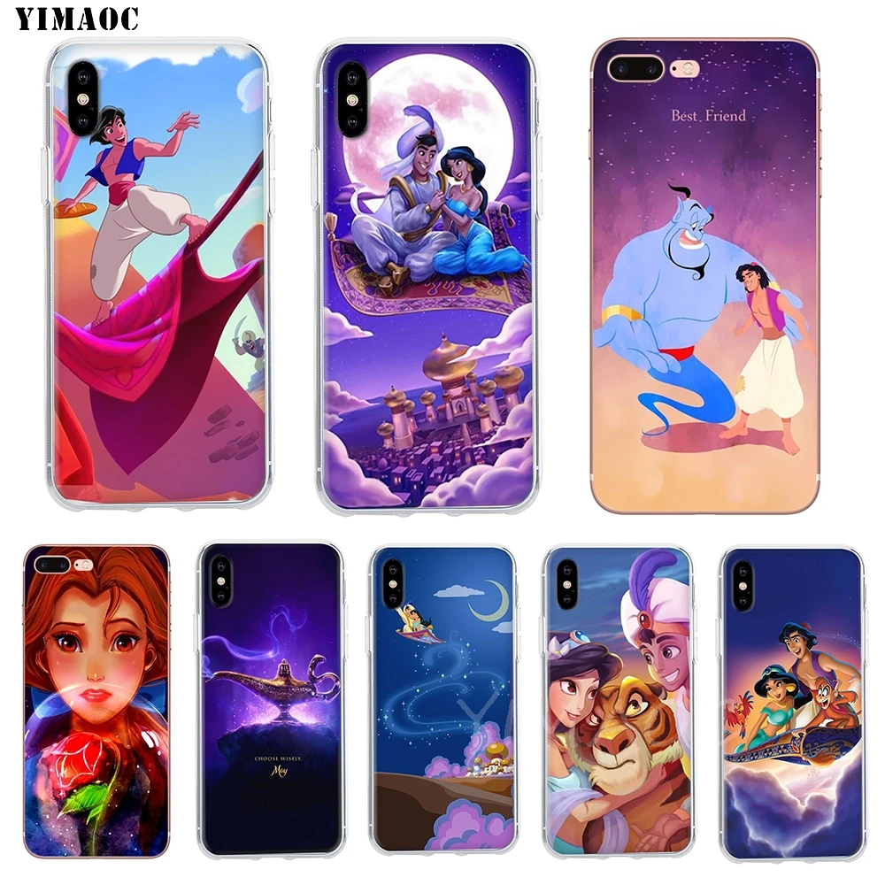 YIMAOC Aladdin Soft Case TPU Silicone Cover for iPhone 8 7 6 6S Plus 5 5S SE X XR XS 11 Pro Max Shell Cases |
