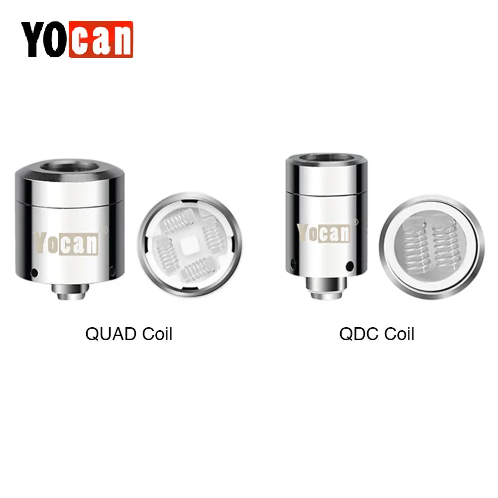 

Original Yocan Loaded Coil 5pcs for Yocan Loaded Wax Vape Kit Quartz Dual Coil & QUAD Coil Vape Coil Eletronic Cigarette