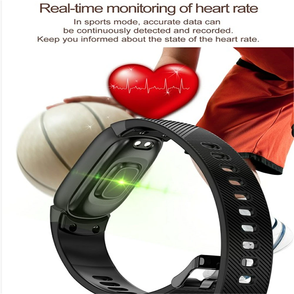 QW16 Smart Bracelet Men Women Heart Rate Monitor Waterproof Fitness Tracker Bluetooth Sport Watch Wristband For Android IOS