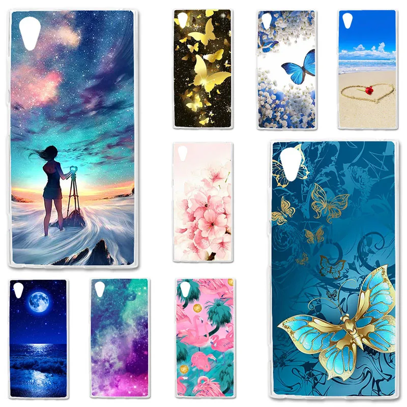 

TPU Case For Sony Xperia XA1 Plus G3412 G3421 G3423 G3416 5.5 inch Painting Silicone Cases Coque Shells Covers Housings