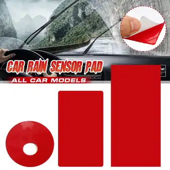 

Car Front Windshield Windscreen Window Rain Sensor Glass Glue Stickers Wipers Sensitive Film Pad Rectangle Gel For BMW For BENZ