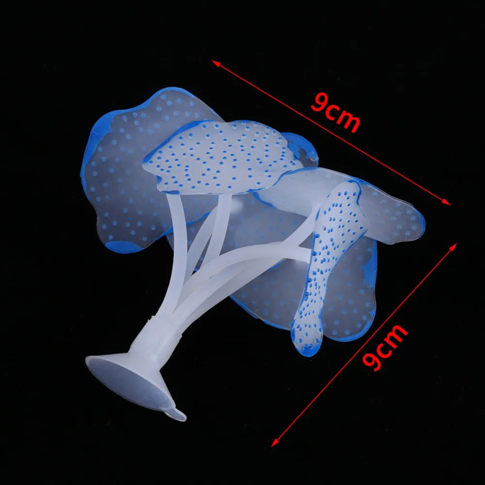 4 цвета Силиконовые Моделирование коралловые аквариумные растения аквариум искусственные растения Украшение для аквариума Аквариум Искусственный Дек