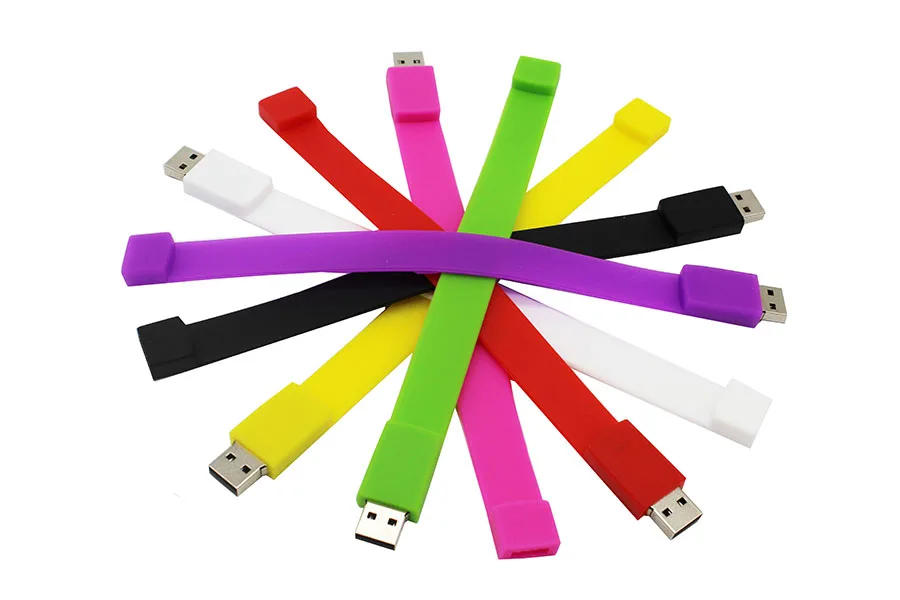 Флеш-накопитель TEXT ME USB 2,0, 10 цветов, 64 ГБ, различные браслеты, usb флеш-накопитель, 4 ГБ, 8 ГБ, 16 ГБ, 32 ГБ, карта памяти USB