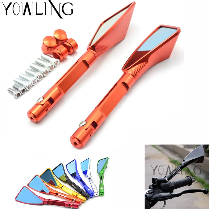universal Motorcycle Rearview Mirror Aluminum rear side mirrors for ktm RC125 390 200 Duke/RC390 690 SMC 690 Duke R 990 Super