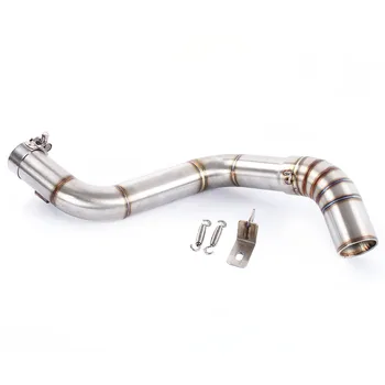

Motorcycle Exhaust Muffler Middle Pipe Link Pipe Mid Connect Refit For KTM 390 Duke 2012 2013 2014 2015 2016