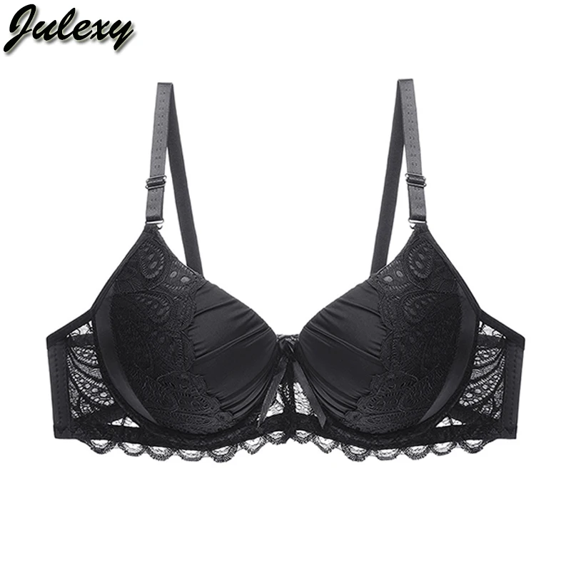Julexy пуш ап женский бюстгальтер кружевной однотонный soutien gorge femme B C Cup brasieres нижнее